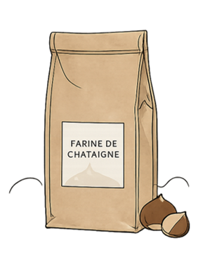 Picto farine de châtaigne 500 g